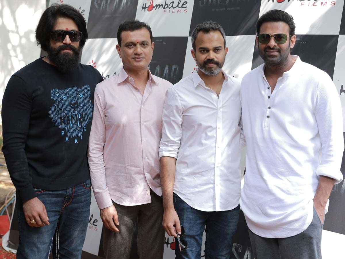 Prabhas Salaar launched in the presence of Yash