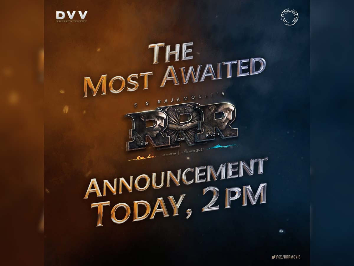 RRR special update in few hours @ 2 pm