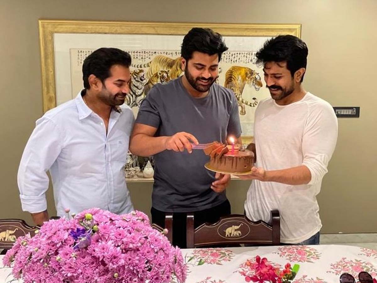 Ram Charan throws party for birthday boy Sharwanand