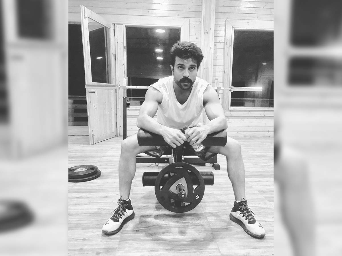 Ram Charan strong morning in Gym