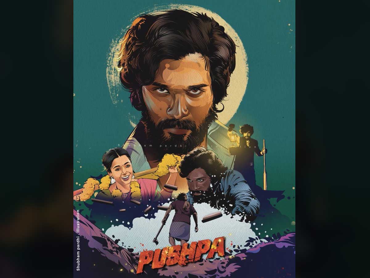 Allu Arjun loves this fan made poster of Pushpa