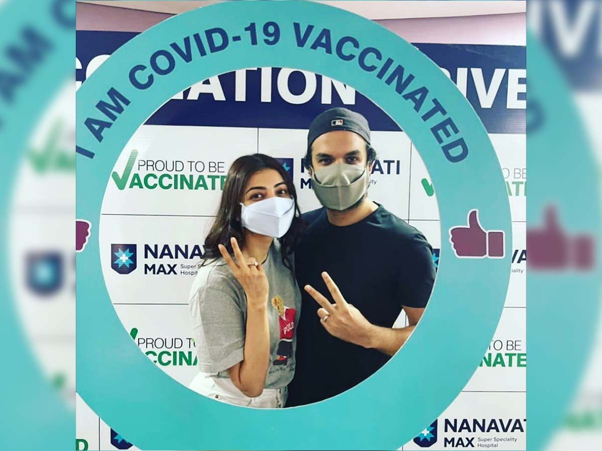 Kajal Aggarwal and Gautam Kitchlu get first dose of Covid vaccine