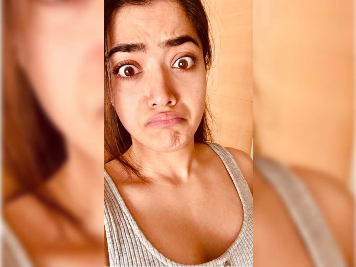 Rashmika Mandanna goofy face! But why?