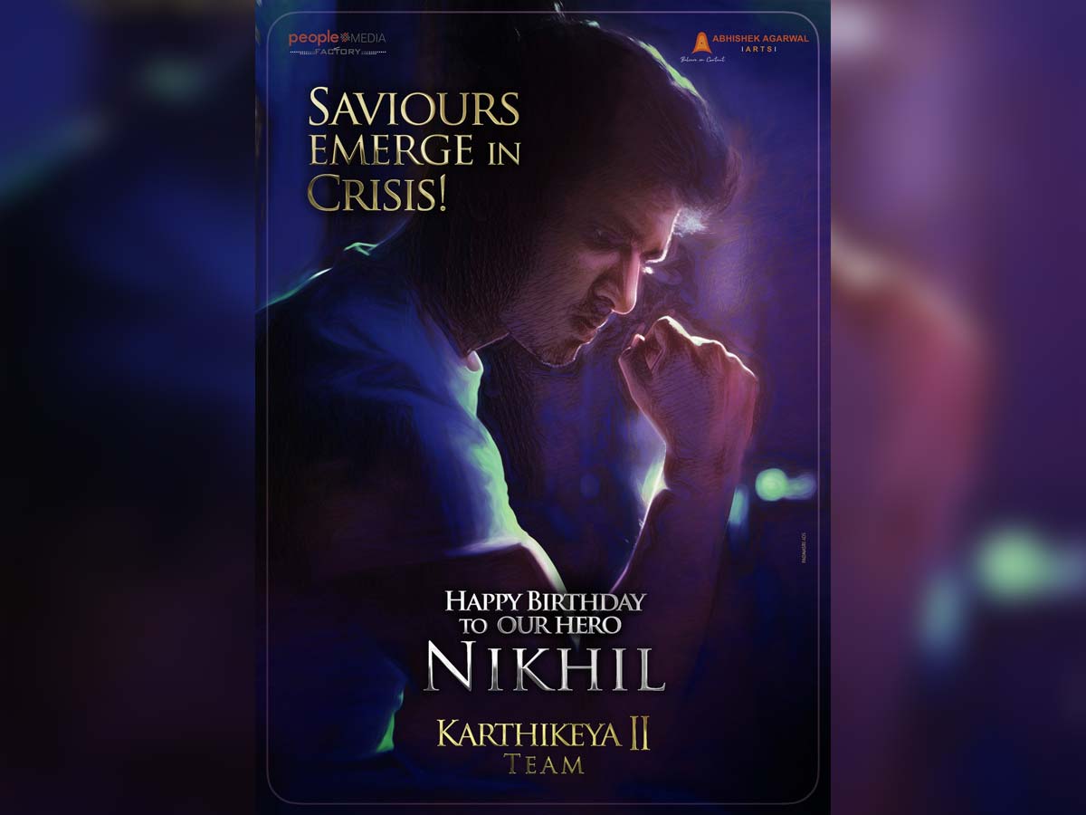 Karthikeya 2 birthday poster: Nikhil as a Saviour in Crisis
