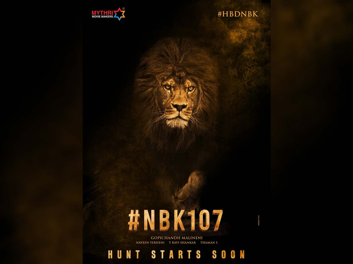 #NBK107 official announcement: Balakrishna film with Gopichand Malineni
