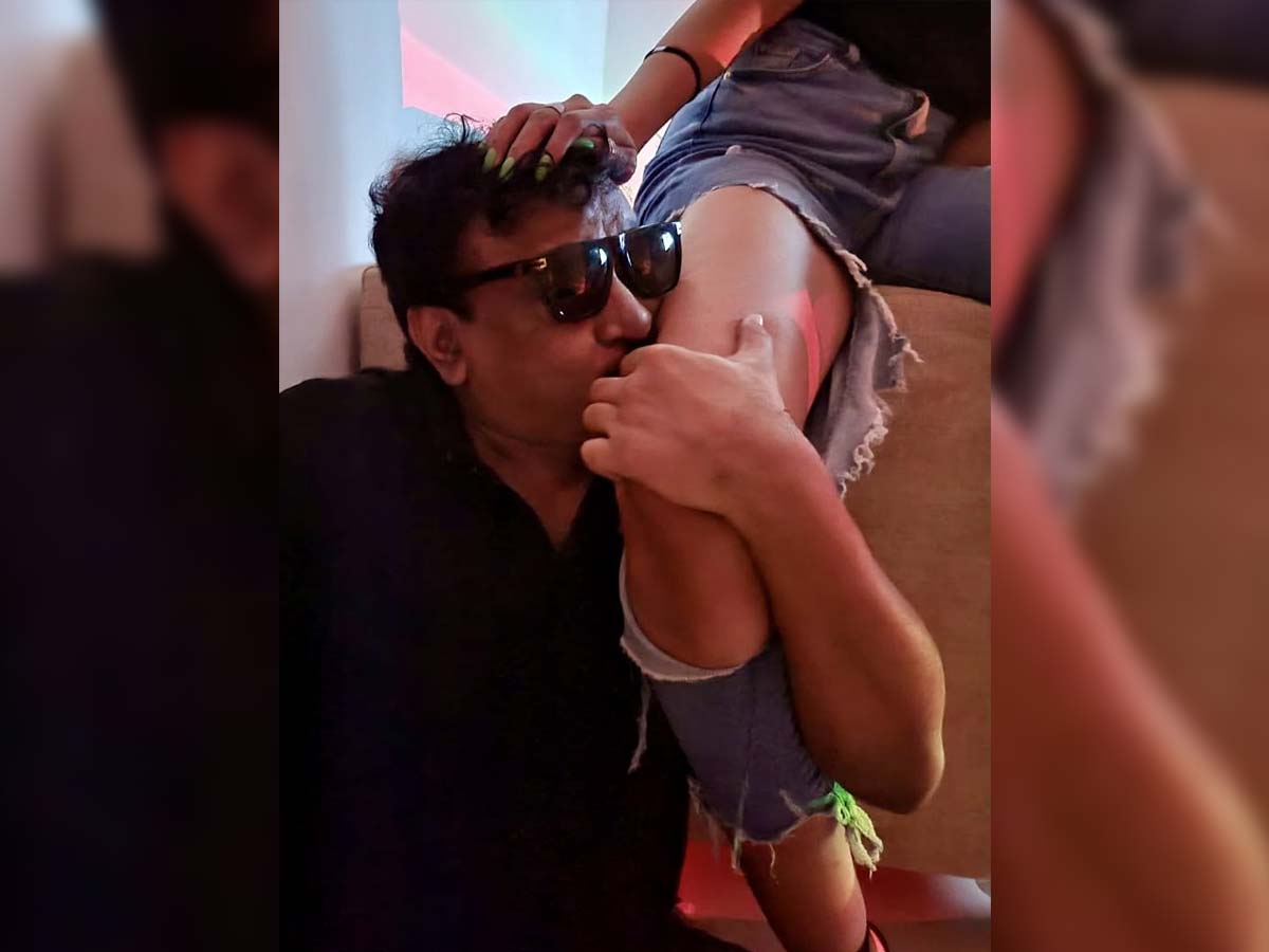 Ram Gopal Varma kisses on Sonia Naresh thigh, Naina Ganguly clicks pic