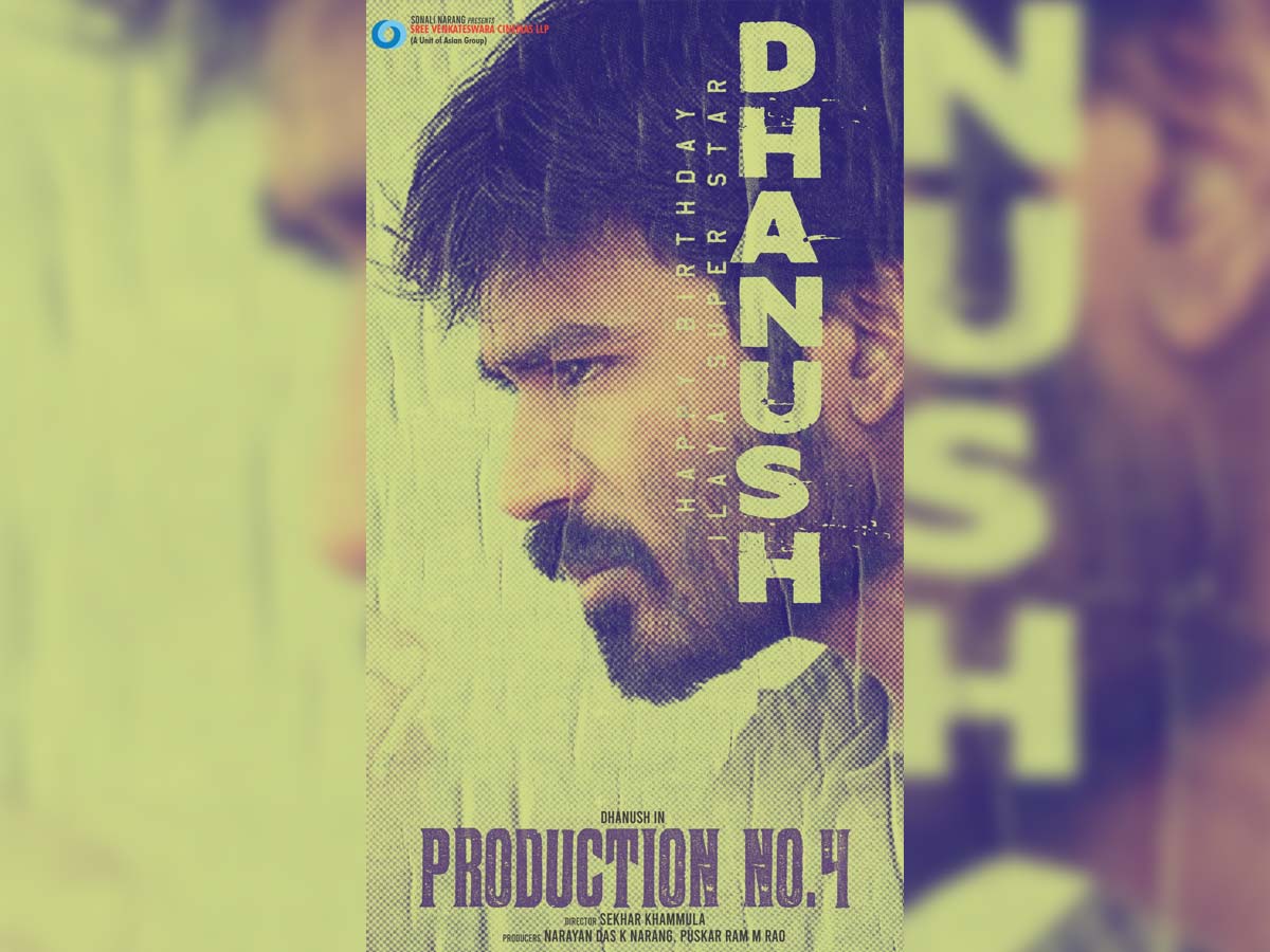 Dhanush look from Sekhar Kammula film