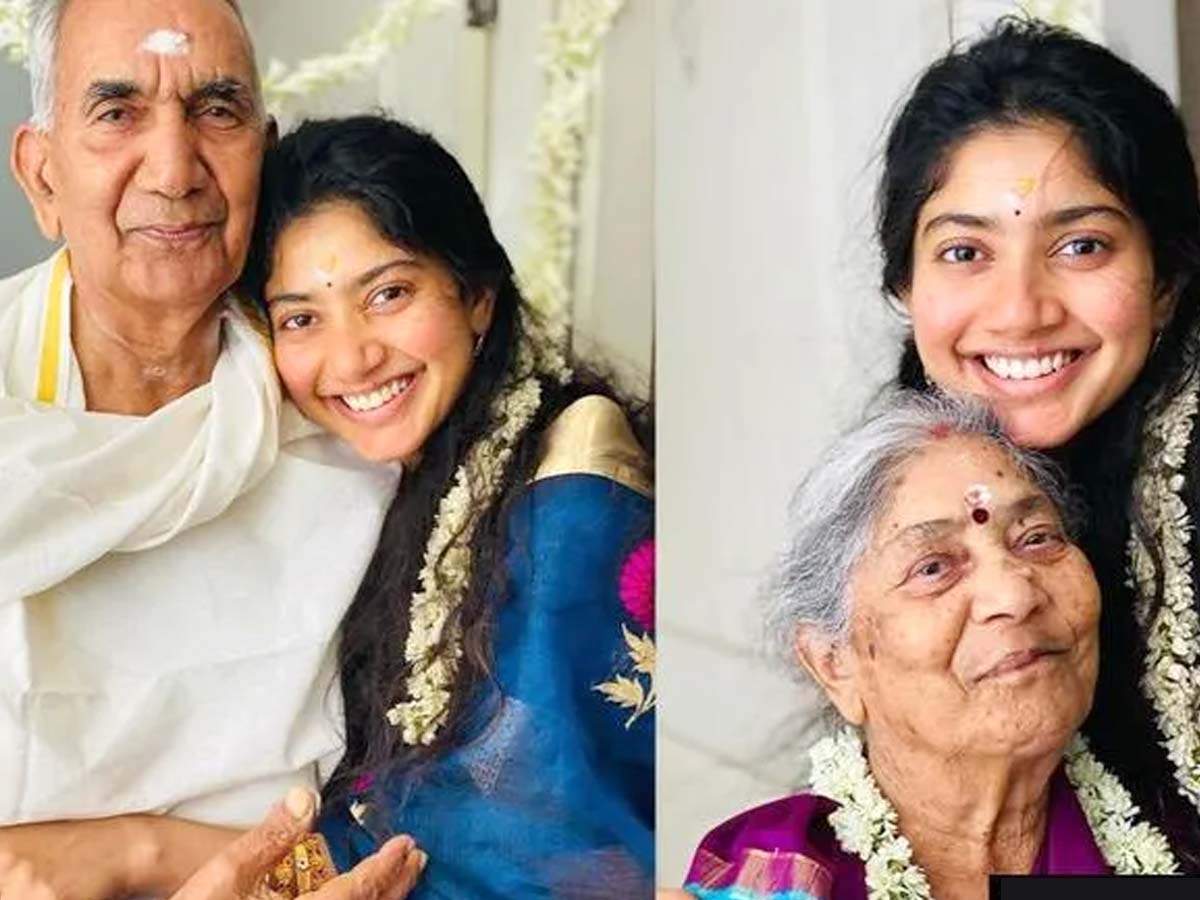  Sai Pallavi with her grandparents