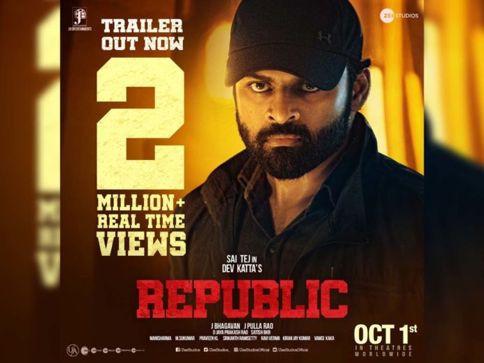Republic trailer hits 2 Million+ views on YouTube