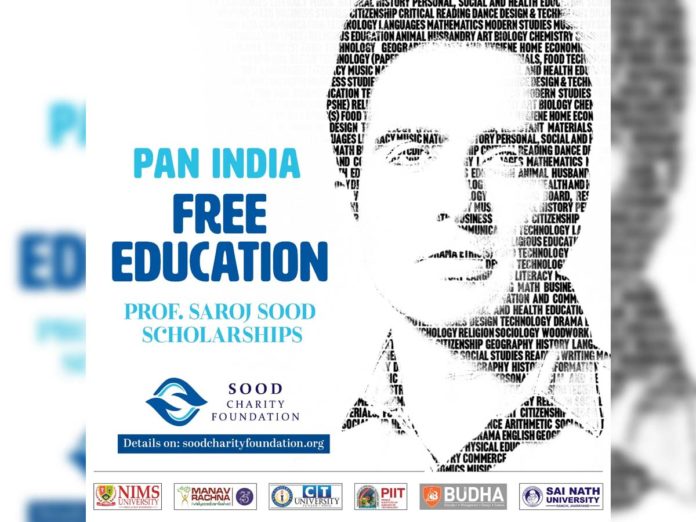 Sonu Sood to provide free college education to needy and deserving students