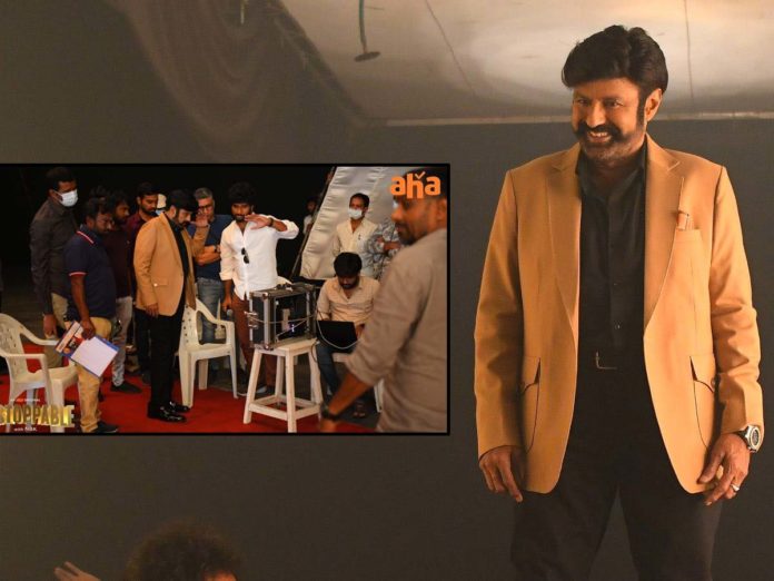 BTS of the upcoming promo of Balakrishna Unstoppable: Aha