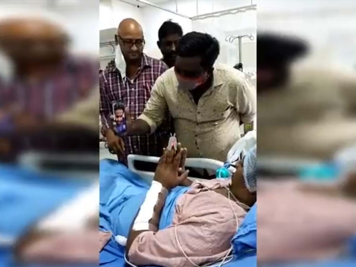 Jr NTR video call to his fan who is admitted in hospital