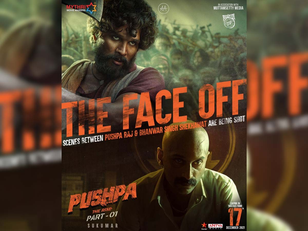 Pushpa: The Rise - The Face off scenes between Allu Arjun and villain Fahad Faasil