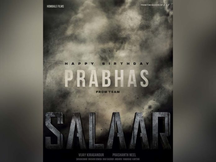 Salaar Territory birthday wishes to Commander Prabhas