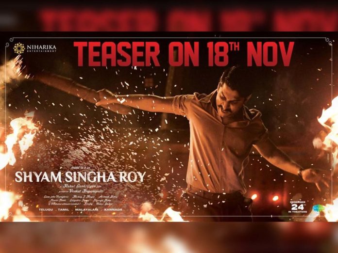 Official: Shyam Singha Roy teaser on 18th November