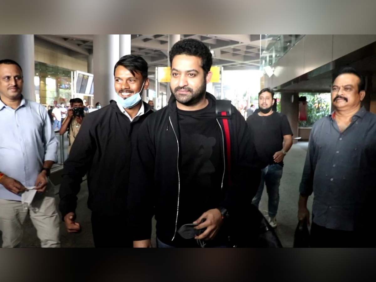 Jr NTR spotted at Mumbai airport