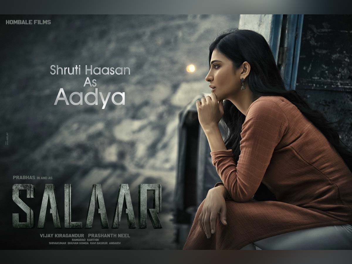 Shruti Haasan as Aadya in Salaar