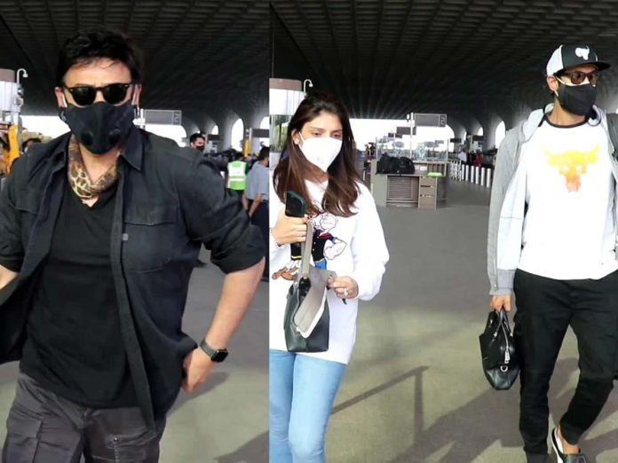 Venkatesh, Rana Daggubati with Miheeka spotted at Mumbai airport
