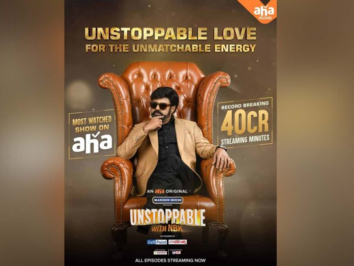 Aha announced Balayya's 'Unstoppable' show as the grand success on OTT