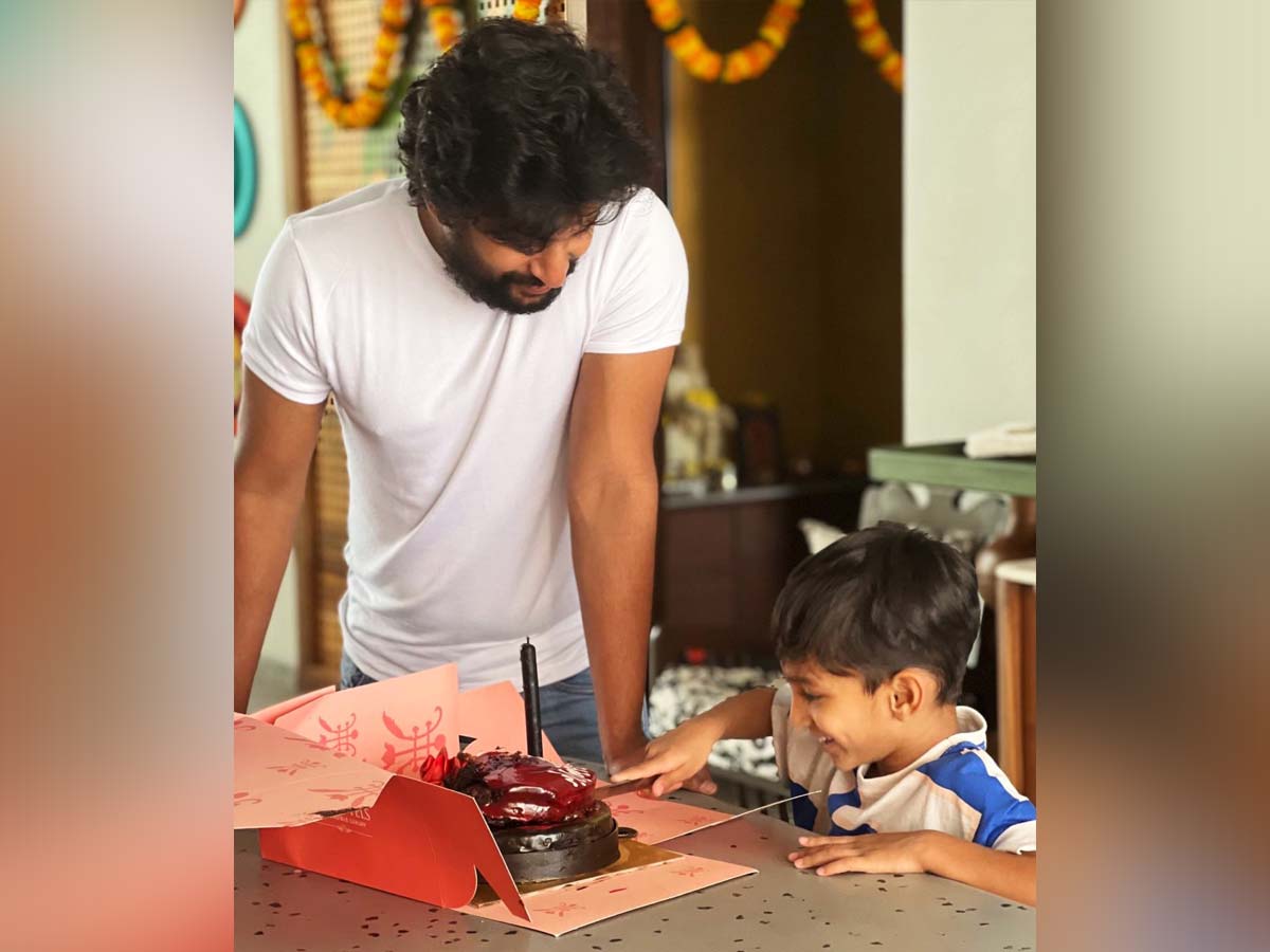 Nani cuts birthday cake with son Arjun