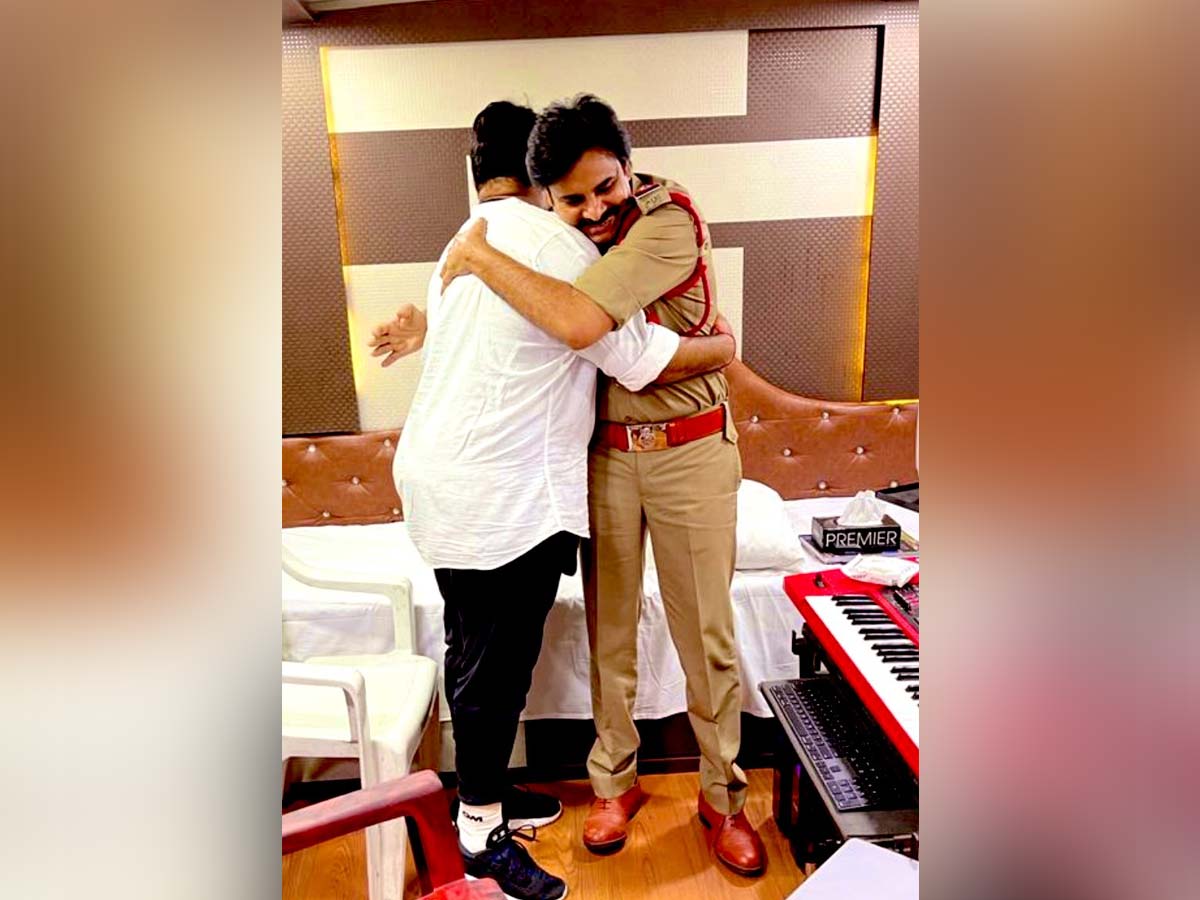 Pawan Kalyan powerful hug to Him! Guess who?