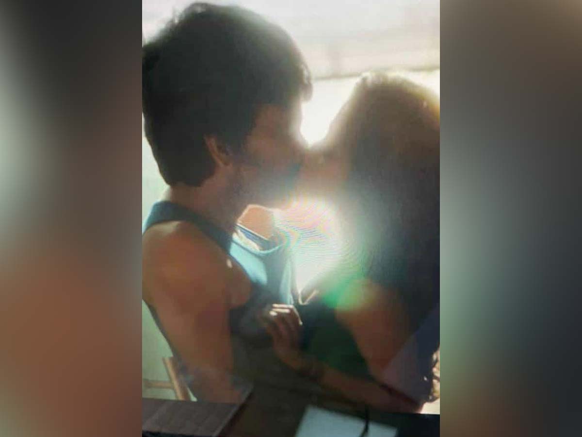 Ravi Teja lip-to-lip kiss with an actress