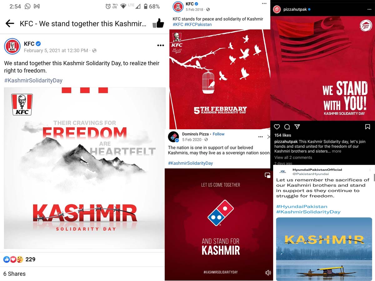 Shame on you KFC #BoycottKFC : Taking our money and Singing Pakistan Tune on Kashmir