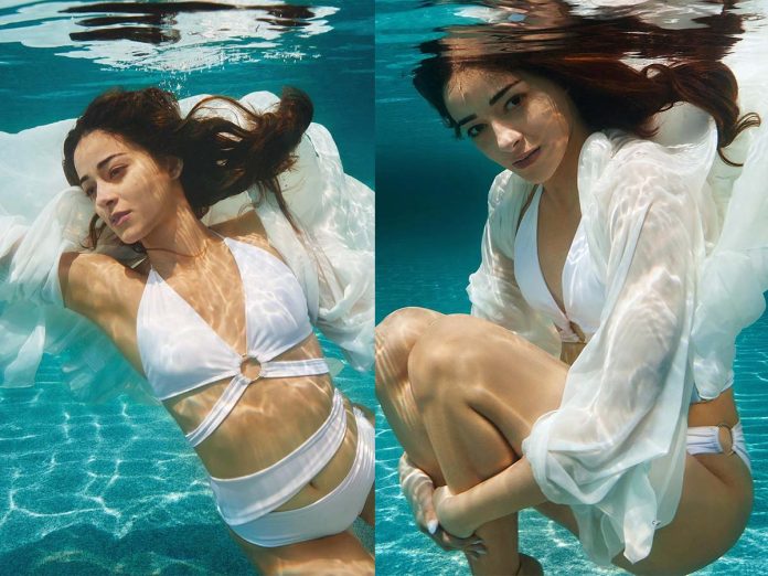 Vijay Deverakonda girl poses underwater in bikini