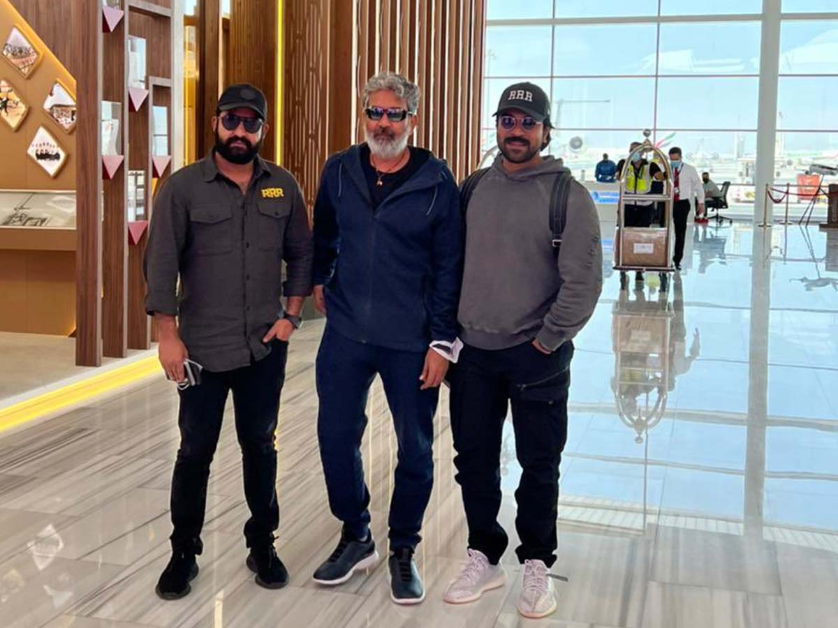 RRR trio lands in Dubai