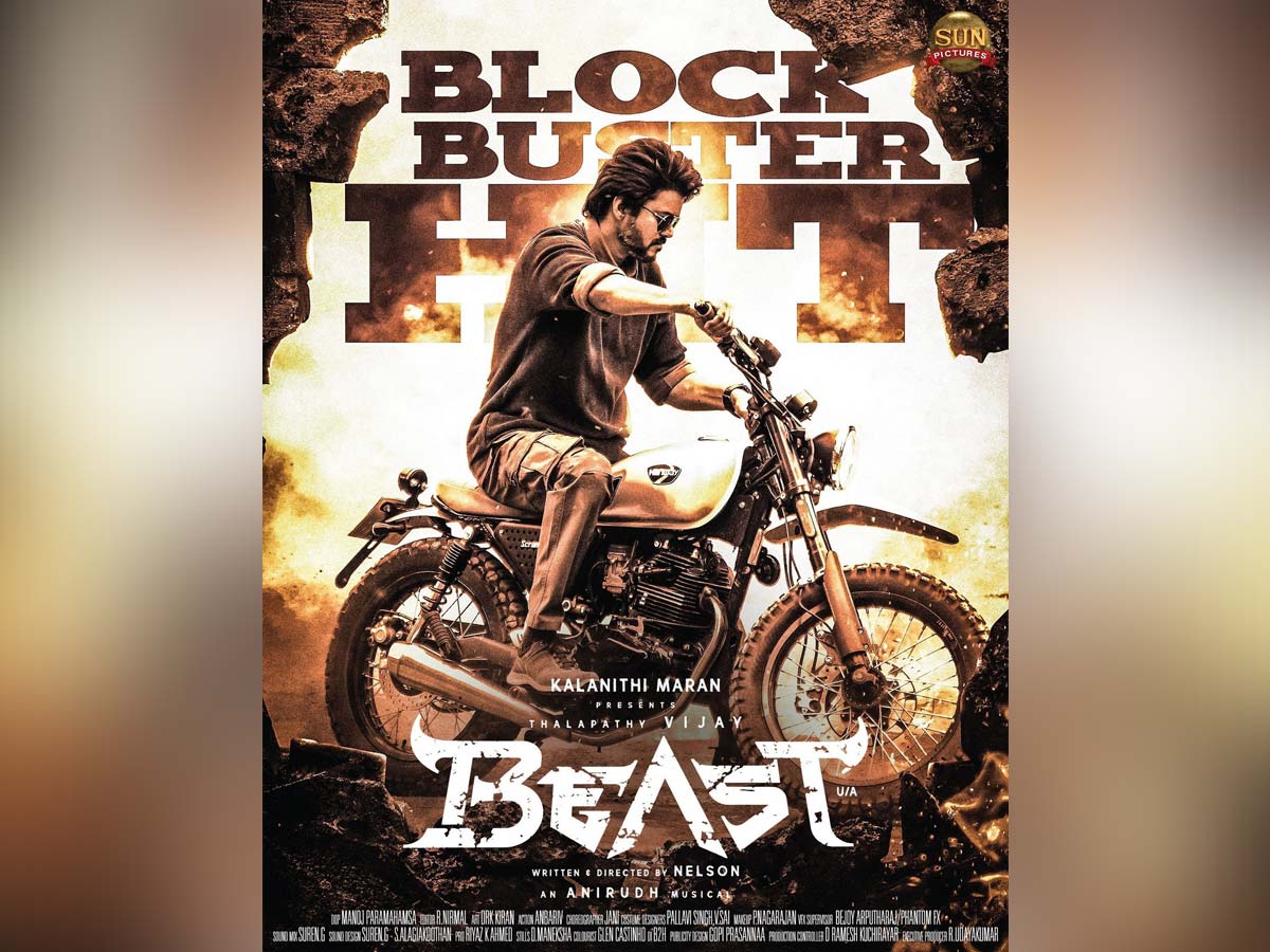 Beast crosses Rs 100 Crs in just 2 days