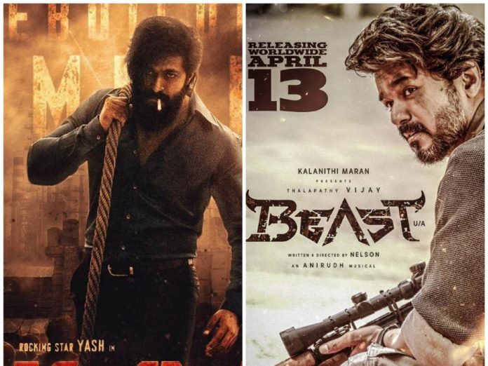 KGF 2 Vs Beast Singapore and UAE Box office Collections