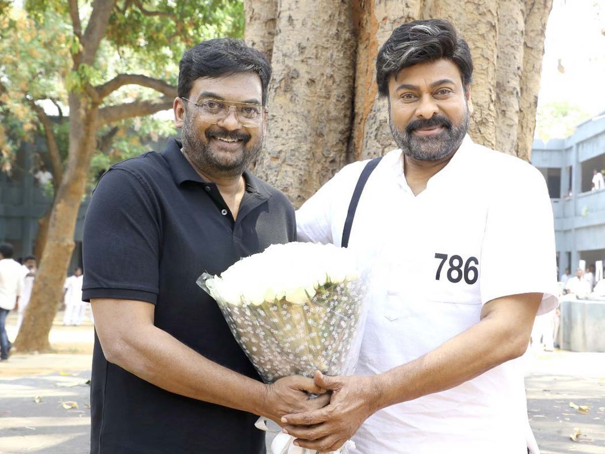 Official: Chiranjeevi welcomes Puri Jagannadh @Godfather
