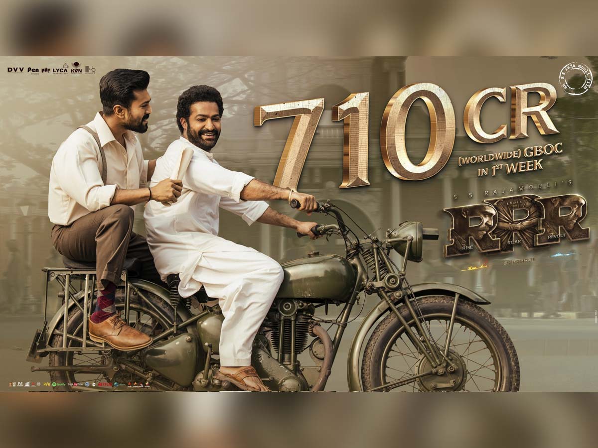 Official: RRR records a staggering Rs 710+ Crs GBOC Worldwide
