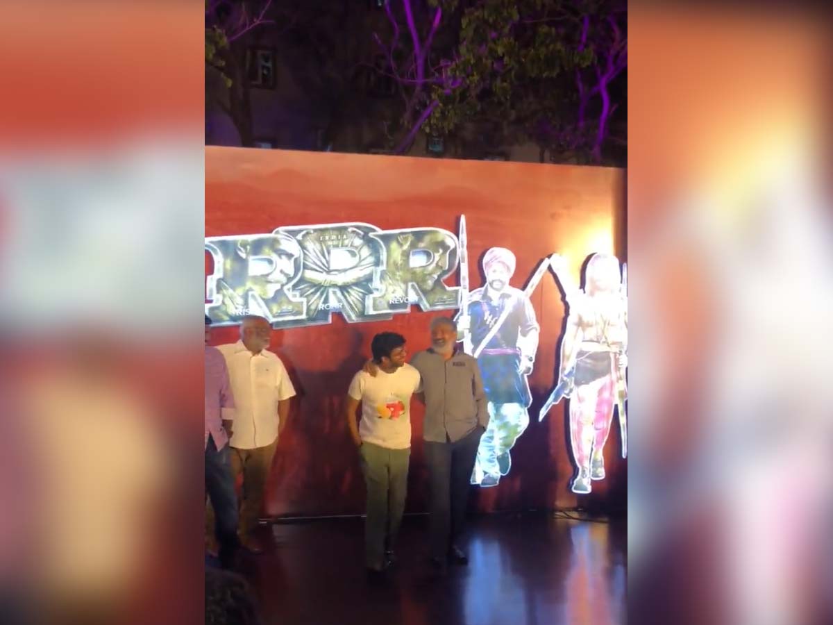 Rajamouli and Anil Ravipudi dance to Naatu Naatu