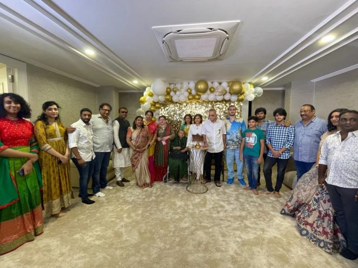 Superstar Krishna birthday celebrations with family members