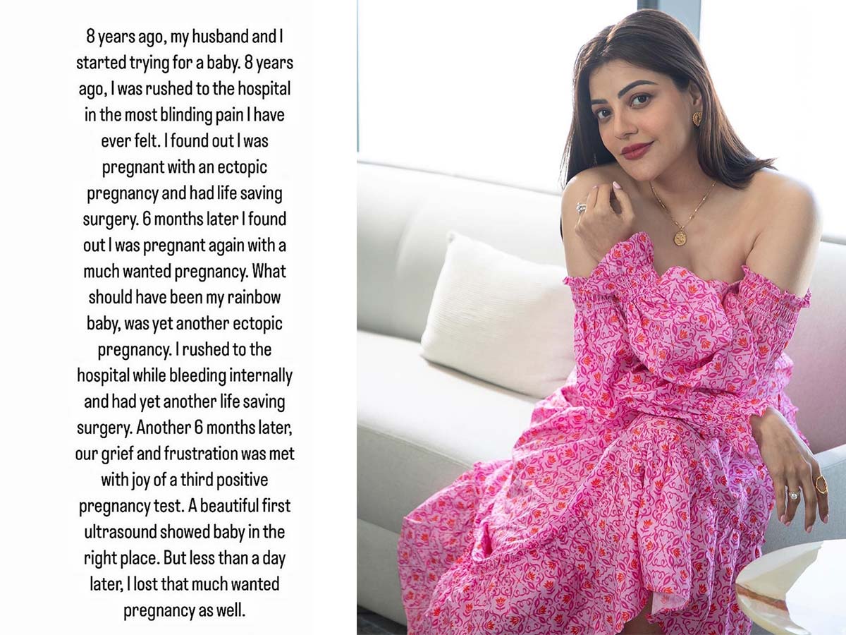 Kajal Agarwal shares her annihilated world of pregnancy complications