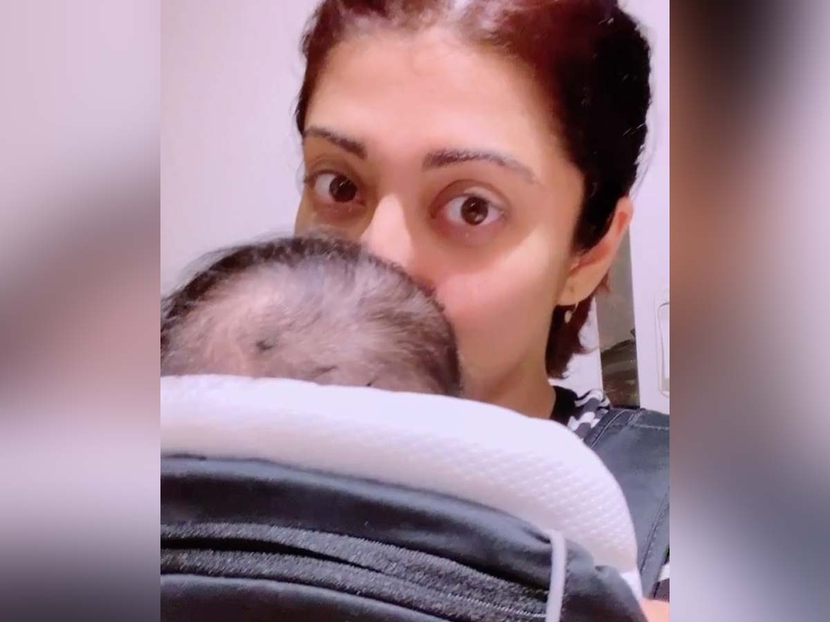 Pranitha Subhash reveals her newly born baby face and name