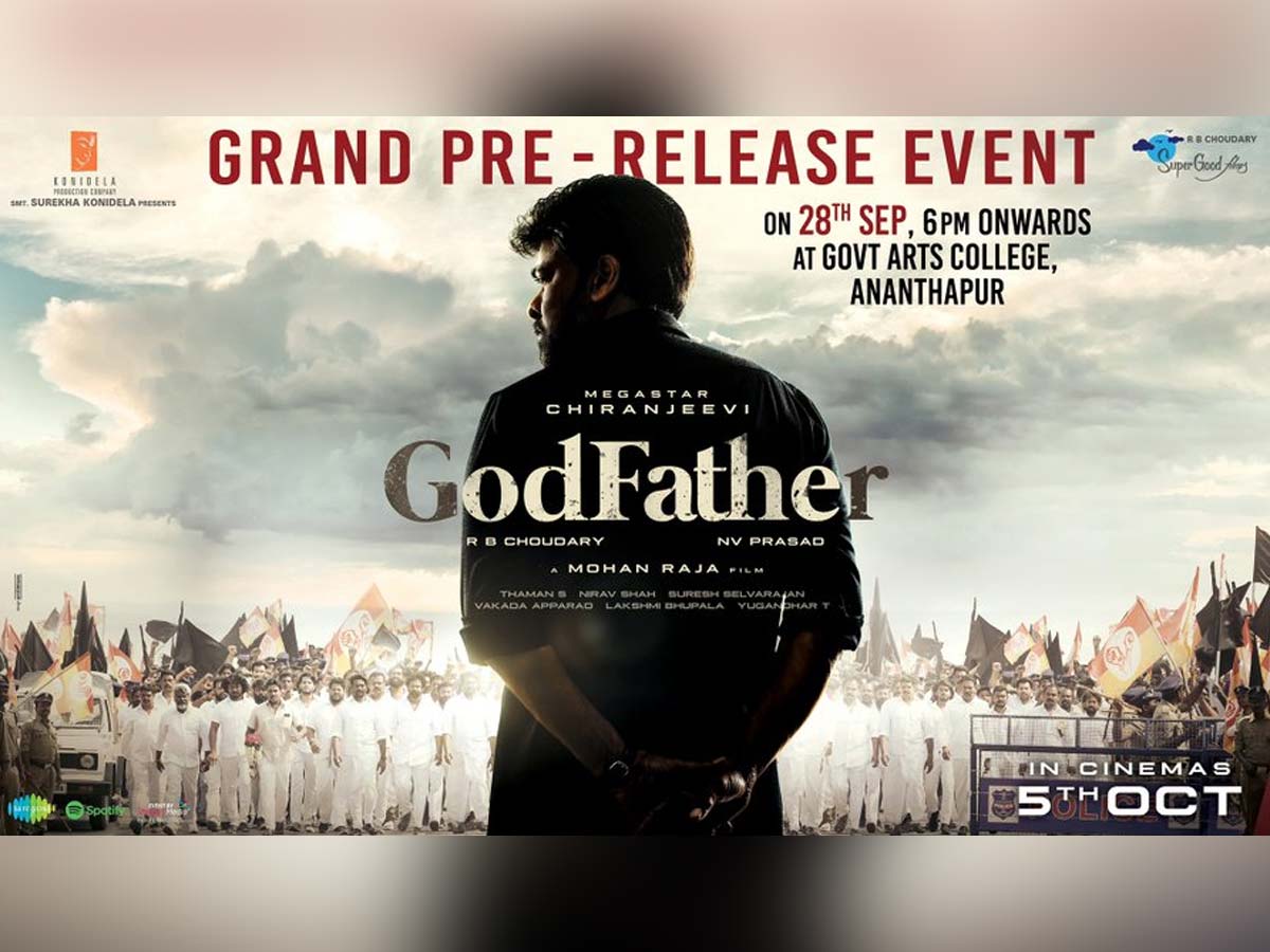 Godfather Pre Release Event Date Fix.. Star Hero as Chief Guest?