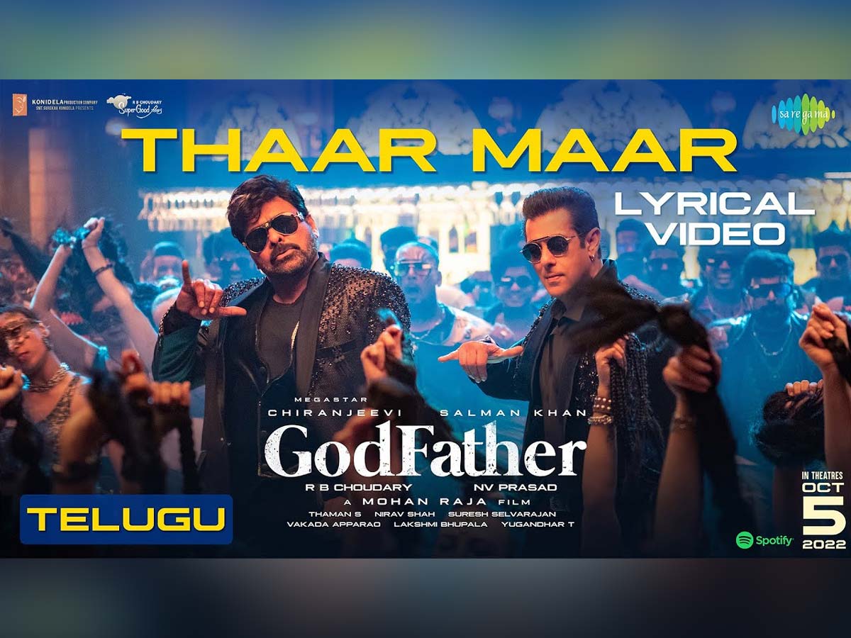 Thaar Maar Thakkar Maar lyrical video from Godfather is out now