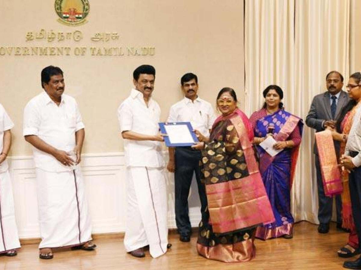 Vanisri, who got the land worth Rs.20 crore with the help of the CM