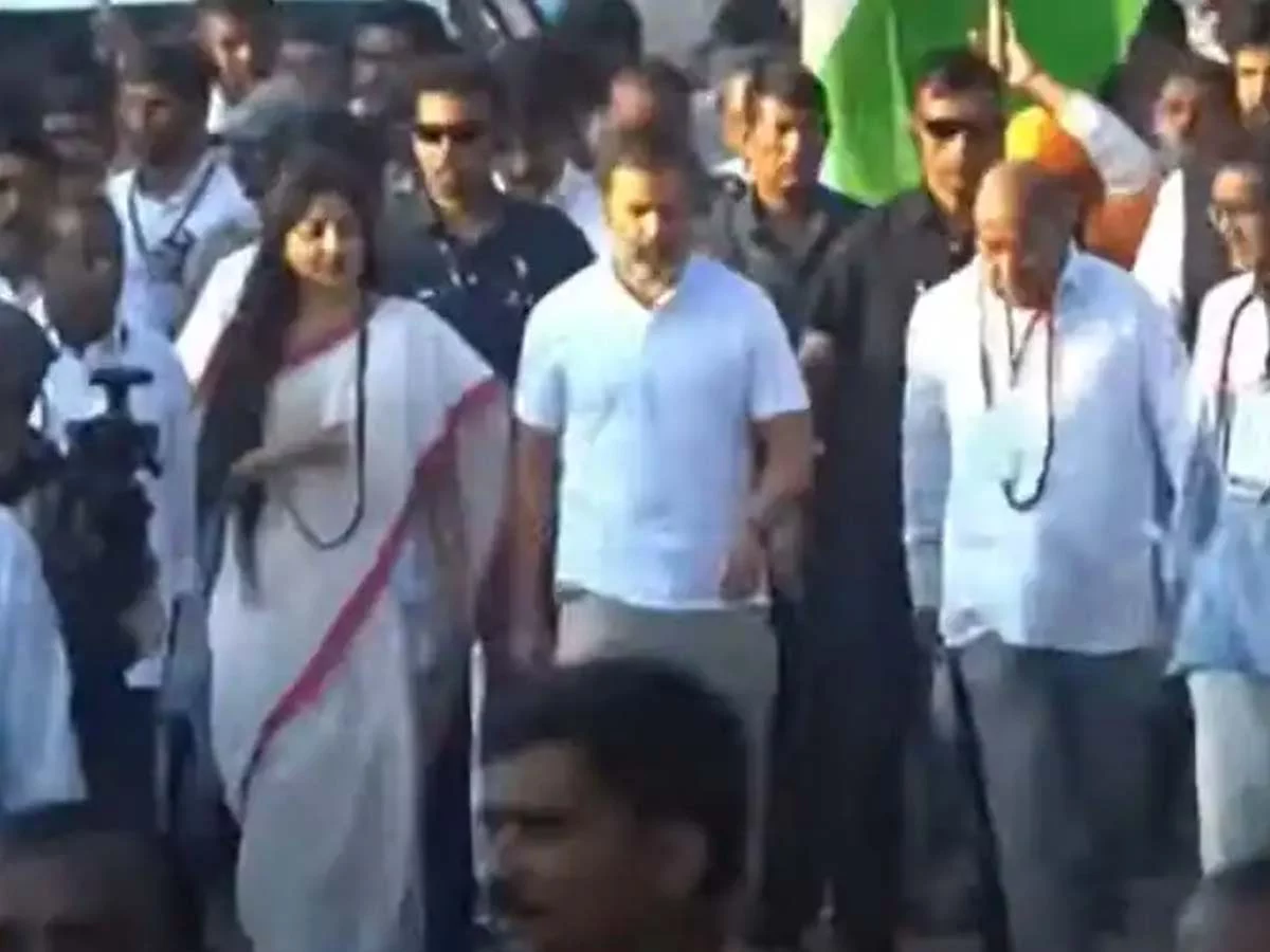 Poonam Kaur shines with Rahul Gandhi during Bharat Jodo Yatra