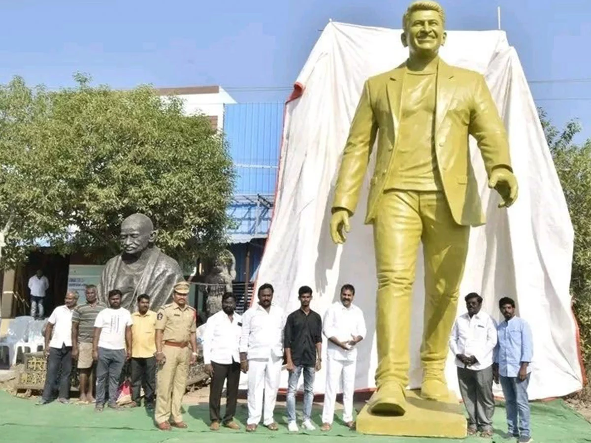 Huge arrangements are made to move Puneeth's statue to Bangalore