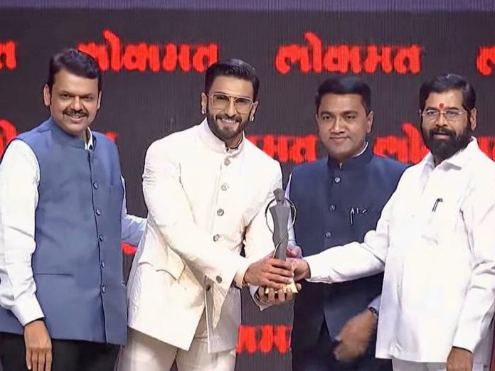 Ranveer Singh received Maharashtrian of the Year award