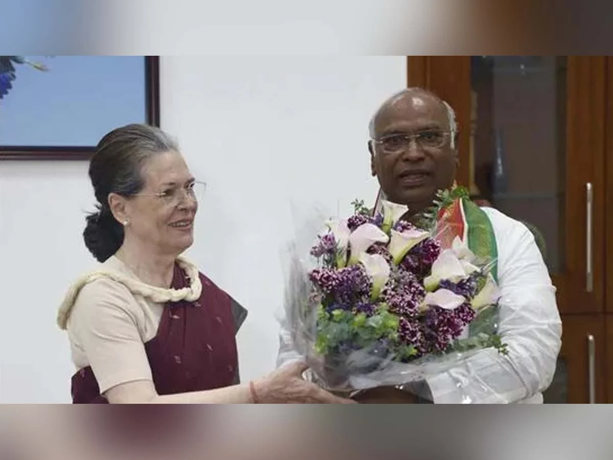 Sonia Gandhi poured in congratulatory wishes to the new president of Congress