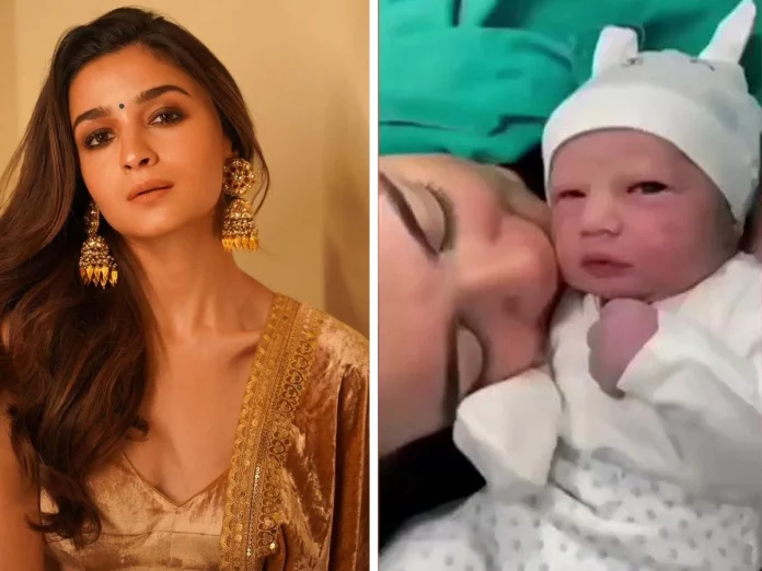 Alia Bhatt hospital video viral.. kissing the baby..!