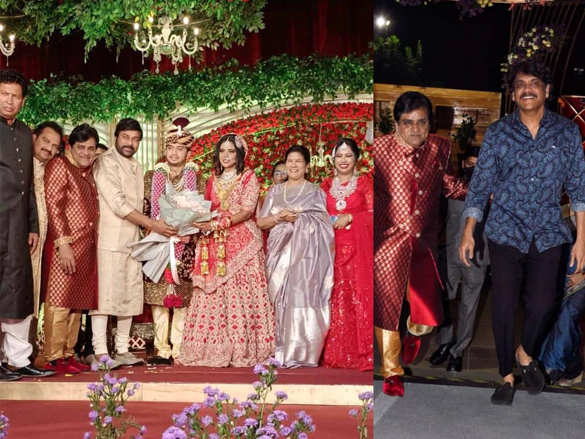 Ali's daughter's grand wedding.. Chiru, Nag who became a special attraction,Photos going viral..!