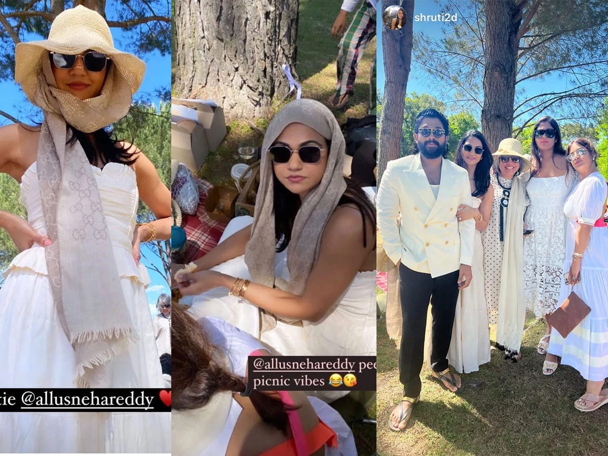 Bunny family at friend's wedding in South Africa.. Sneha Reddy's photos are going viral..!