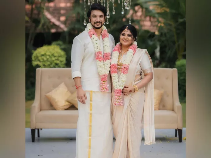 Manjima Mohan weds Gautham Karthik in Chennai- First Wedding pic out