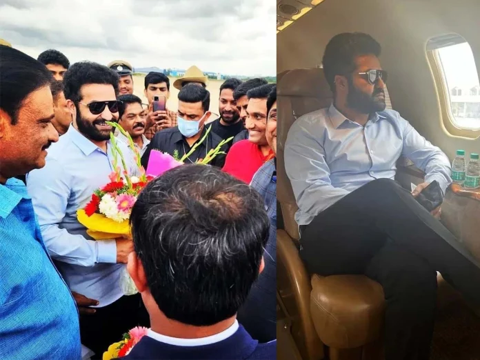 NTR went to Bangalore. The photo and videos are going viral..!