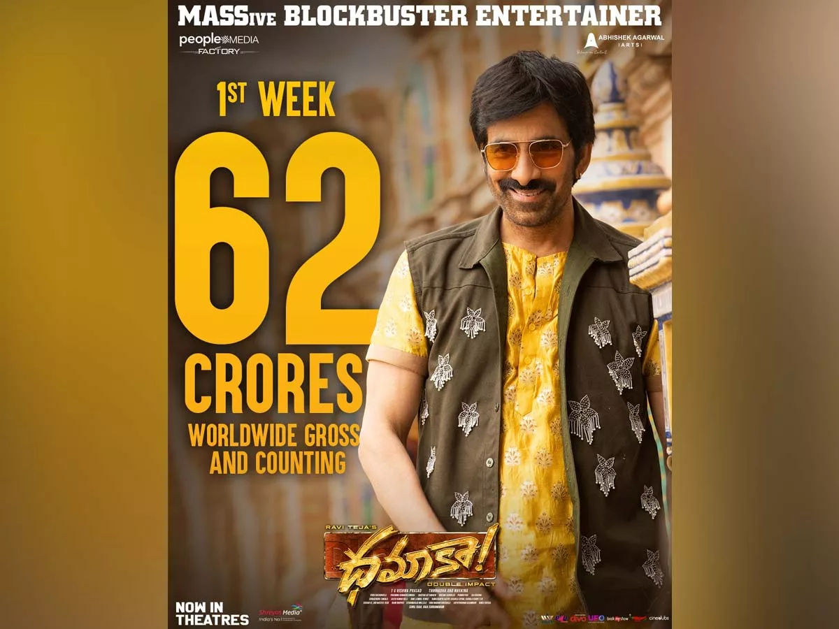 Dhamaka 1st Week Collections: Rs 62 Cr gross